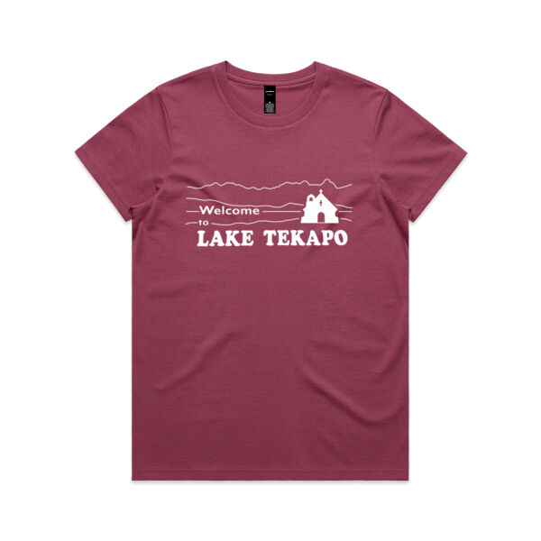 Welcome to Lake Tekapo - Women's Maple Tee Thumbnail