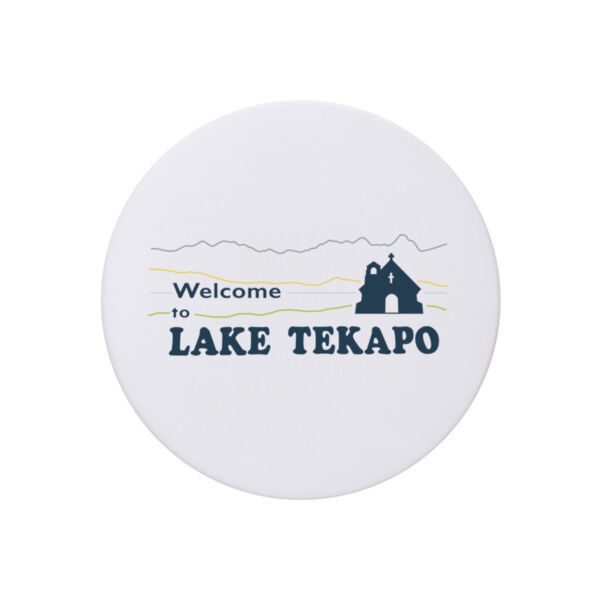 Welcome to Lake Tekapo - Coaster - Round Ceramic Thumbnail